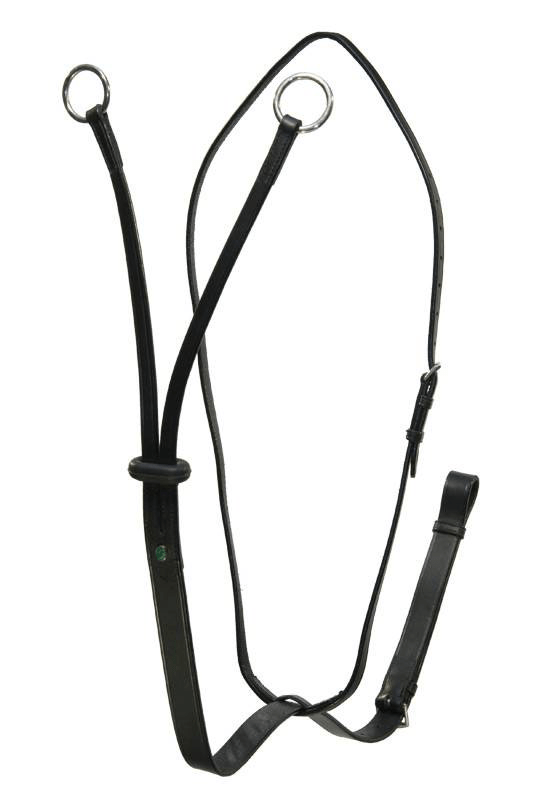 LJ Leathers Martingaal; Chroom Gespen Borstriemen en martingalen - Maddelin Equestrian LJ Leathers