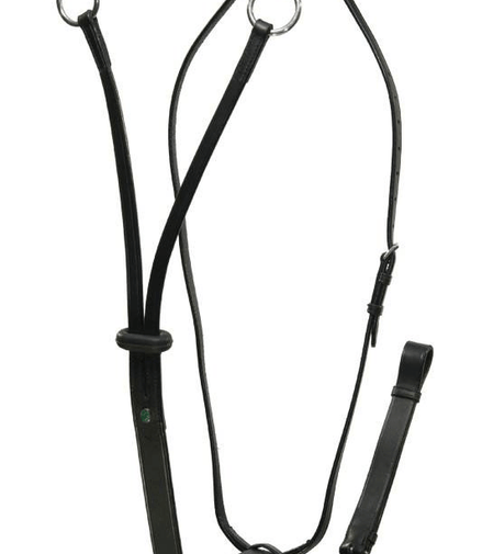 LJ Leathers Martingaal; Chroom Gespen Borstriemen en martingalen - Maddelin Equestrian LJ Leathers