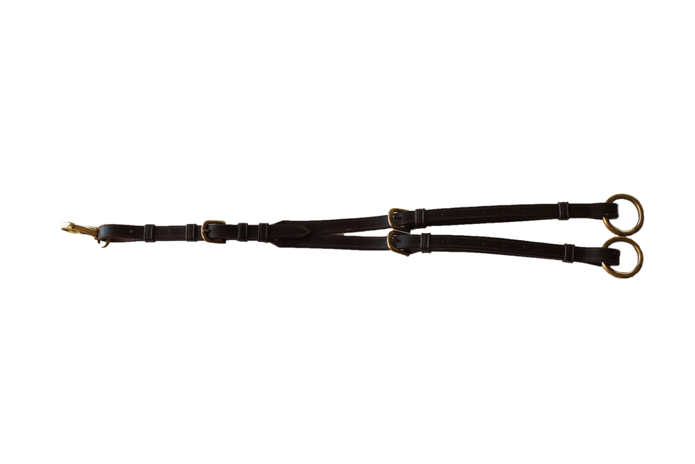 LJ Leathers Martingaalvork met messing gesp Borstriemen en martingalen - Maddelin Equestrian LJ Leathers