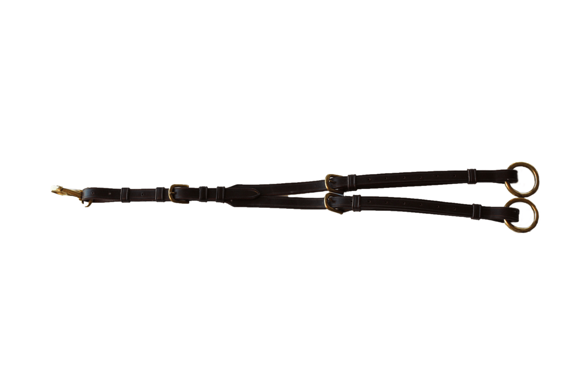 LJ Leathers Martingaalvork met messing gesp Borstriemen en martingalen - Maddelin Equestrian LJ Leathers