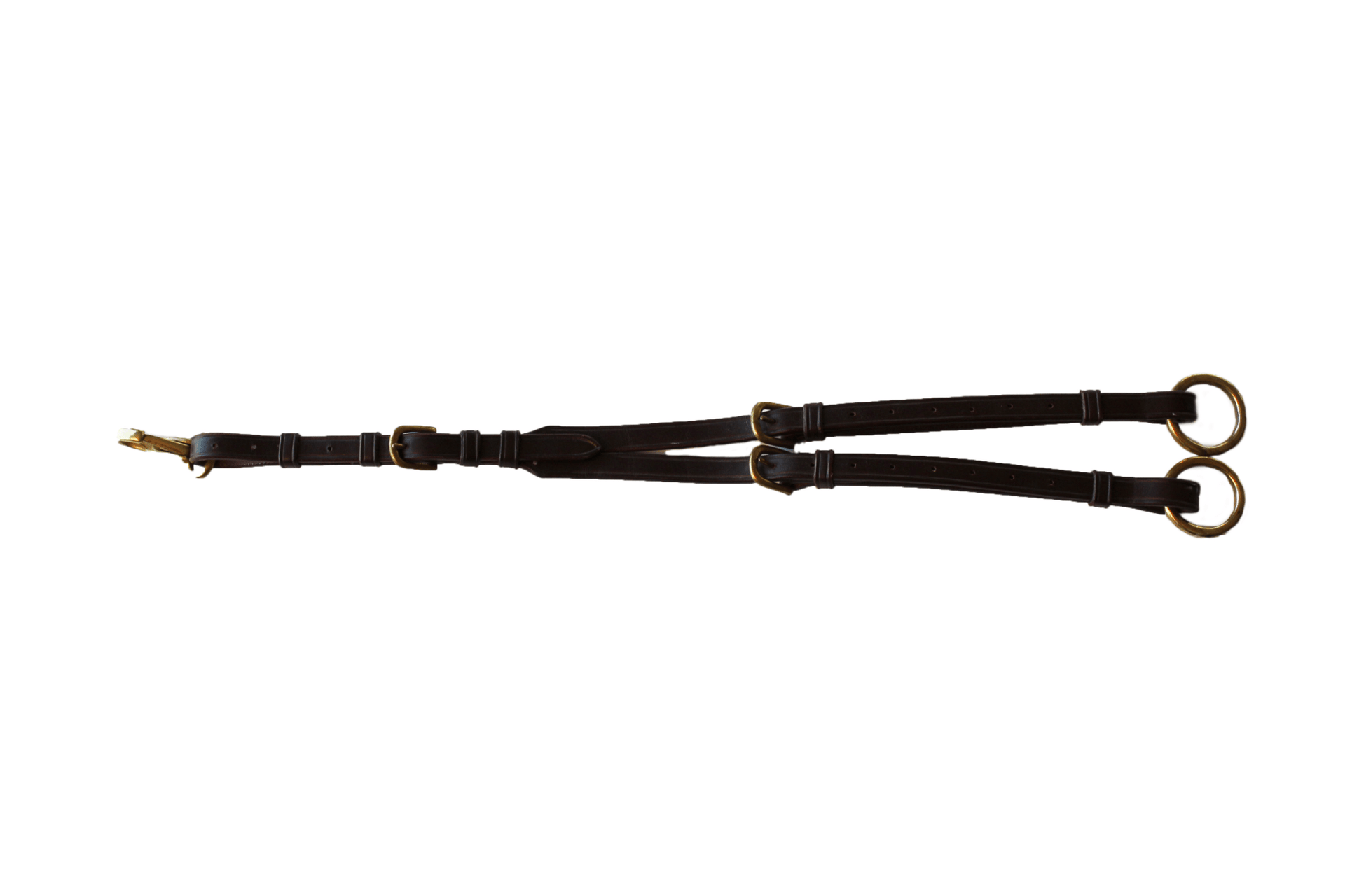 LJ Leathers Martingaalvork met messing gesp Borstriemen en martingalen - Maddelin Equestrian LJ Leathers