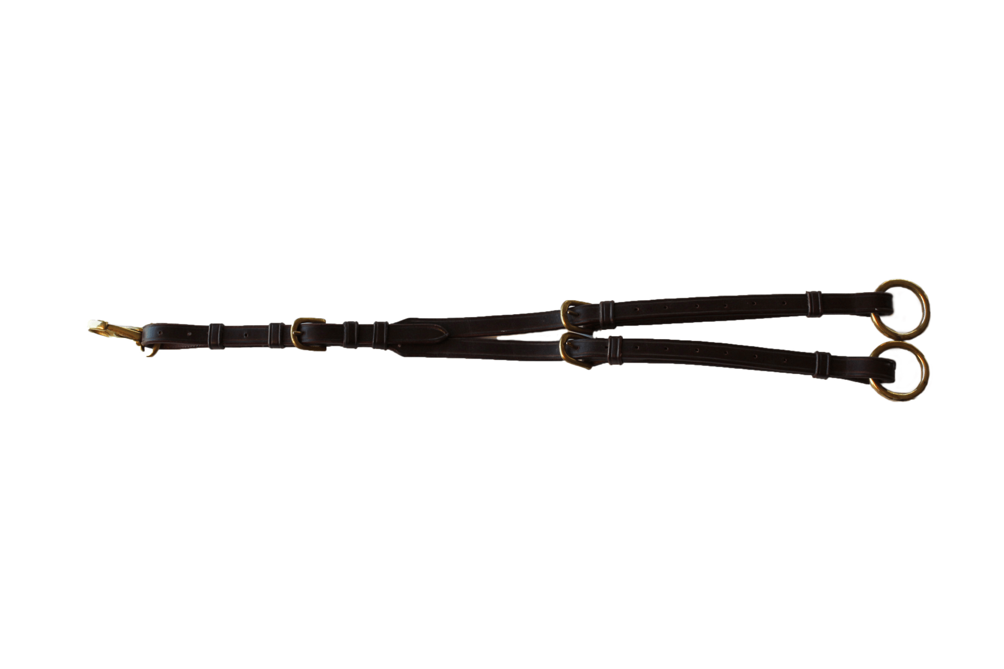 LJ Leathers Martingaalvork met messing gesp Borstriemen en martingalen - Maddelin Equestrian LJ Leathers