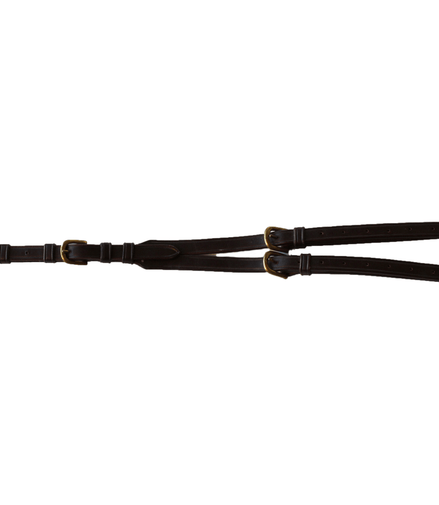 LJ Leathers Martingaalvork met messing gesp Borstriemen en martingalen - Maddelin Equestrian LJ Leathers