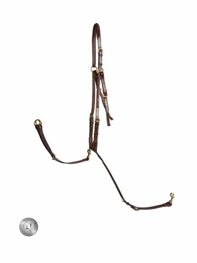 LJ Leathers Pro Selected 3 - punts Jacht martingaal Borstriemen en martingalen - Maddelin Equestrian LJ Leathers