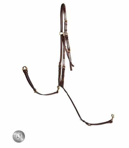 LJ Leathers Pro Selected 3 - punts Jacht martingaal Borstriemen en martingalen - Maddelin Equestrian LJ Leathers
