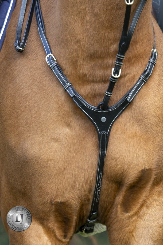 LJ Leathers Pro Selected Heritage Jachtmartingaal Borstriemen en martingalen - Maddelin Equestrian LJ Leathers