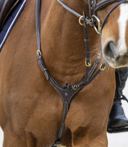 LJ Leathers Pro Selected Heritage Jachtmartingaal Borstriemen en martingalen - Maddelin Equestrian LJ Leathers