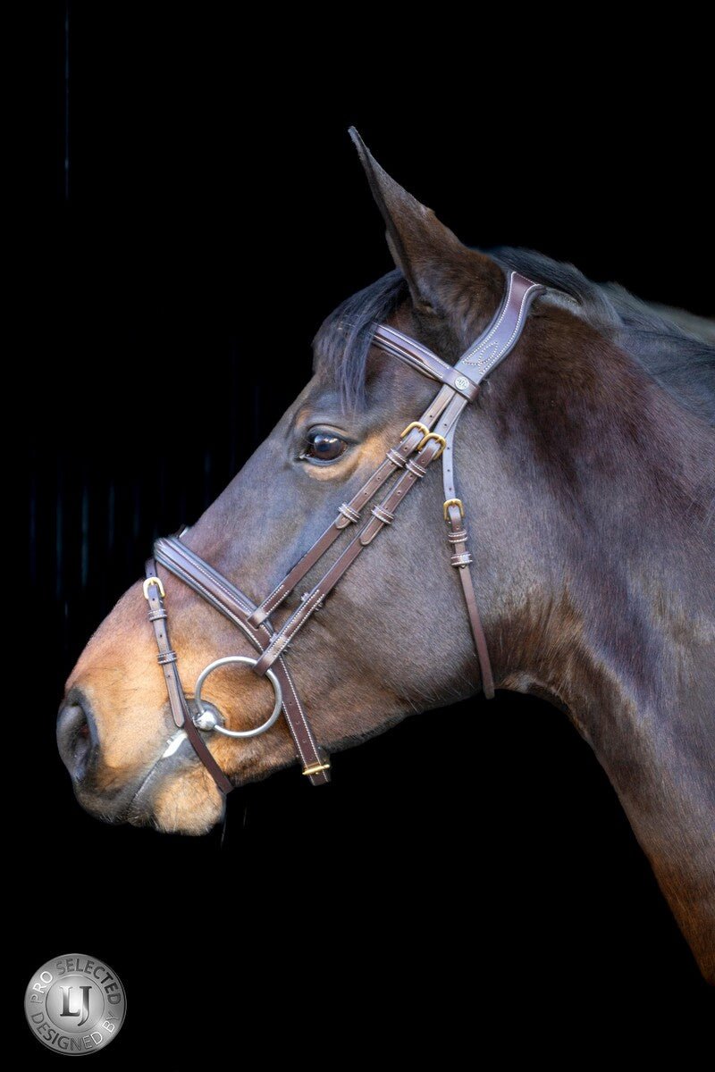 LJ Leathers Pro Selected Hoofdstel Heritage Trenshoofdstellen - Maddelin Equestrian LJ Leathers