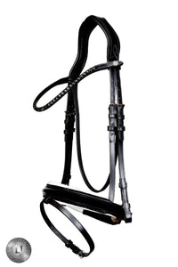LJ Leathers Pro Selected Hoofdstel Sunline Black Trenshoofdstellen - Maddelin Equestrian LJ Leathers
