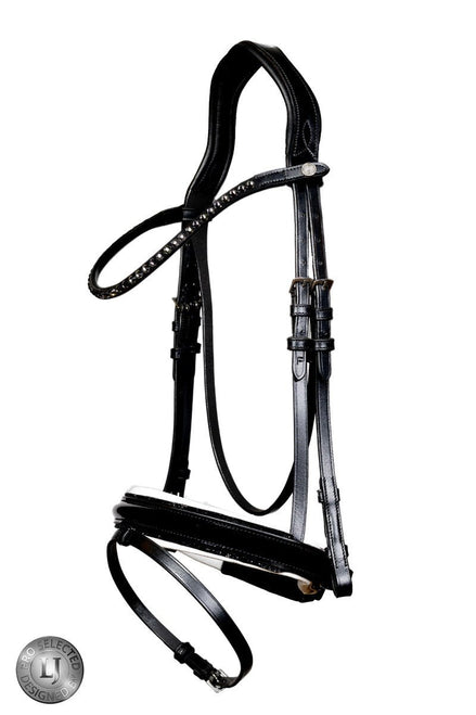 LJ Leathers Pro Selected Hoofdstel Sunline Black Trenshoofdstellen - Maddelin Equestrian LJ Leathers