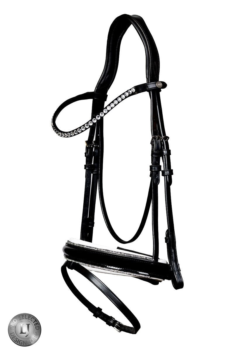 LJ Leathers Pro Selected Hoofdstel Sunline Silver Trenshoofdstellen - Maddelin Equestrian LJ Leathers
