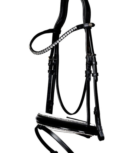 LJ Leathers Pro Selected Hoofdstel Sunline Silver Trenshoofdstellen - Maddelin Equestrian LJ Leathers