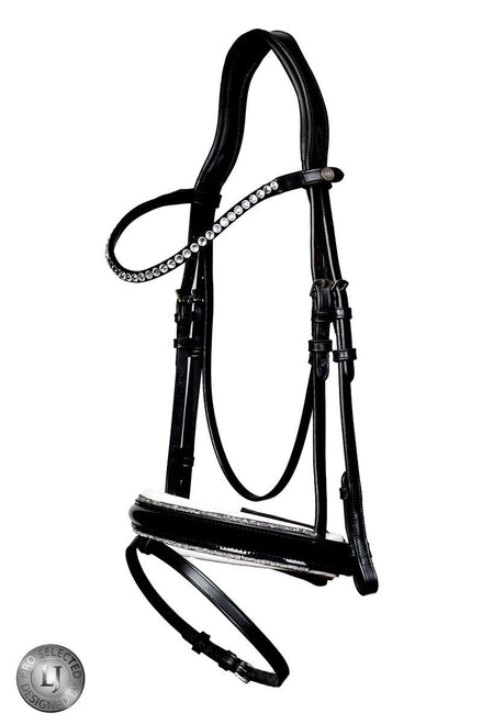LJ Leathers Pro Selected Hoofdstel Sunline Silver Trenshoofdstellen - Maddelin Equestrian LJ Leathers