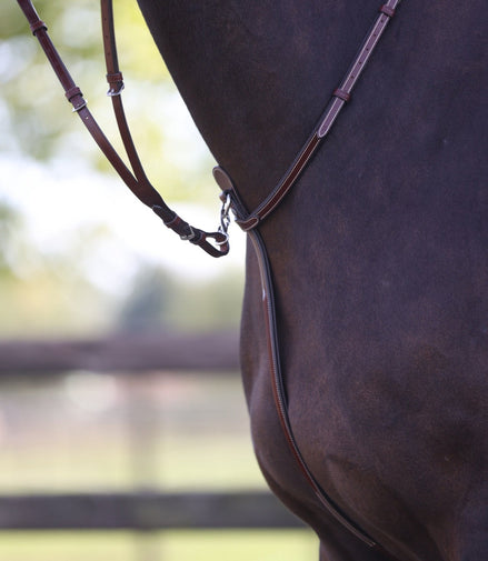 LJ Leathers Pro Selected Martingaal met rvs gespen Borstriemen en martingalen - Maddelin Equestrian LJ Leathers