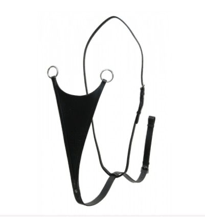 LJ Leathers Renmartingaal Messing gespen; Full Noisette Borstriemen en martingalen - Maddelin Equestrian LJ Leathers