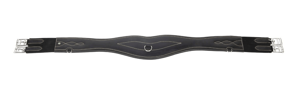 LJ Leathers Singel Leder Anatomisch gevormd Singels - Maddelin Equestrian LJ Leathers