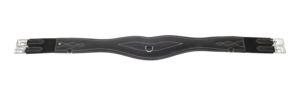 LJ Leathers Singel Leder Anatomisch gevormd Singels - Maddelin Equestrian LJ Leathers