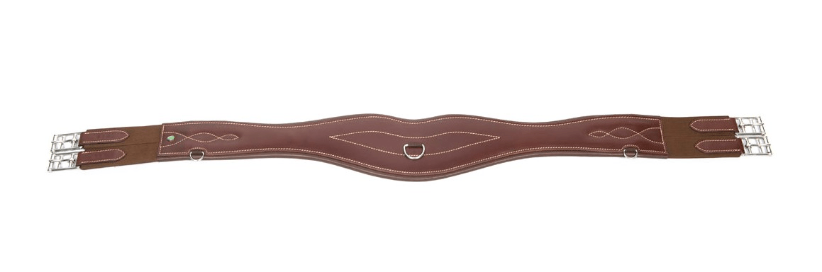 LJ Leathers Singel Leder Anatomisch gevormd Singels - Maddelin Equestrian LJ Leathers