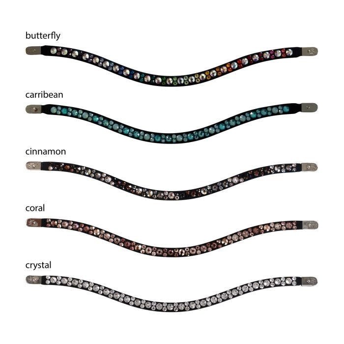 Magic Tack Bling For Browband Magic Tack Long Curved; Mixed Frontriemen - Maddelin Equestrian Magic Tack