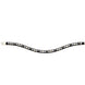 Magic Tack Bling for browband Magic Tack long curved; one row Frontriemen - Maddelin Equestrian Magic Tack