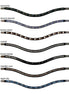 Magic Tack Bling for browband Magic Tack long curved; one row Frontriemen - Maddelin Equestrian Magic Tack