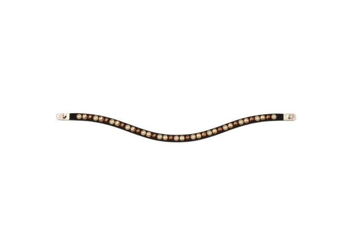 Magic Tack Bling for browband Magic Tack long curved; one row Frontriemen - Maddelin Equestrian Magic Tack