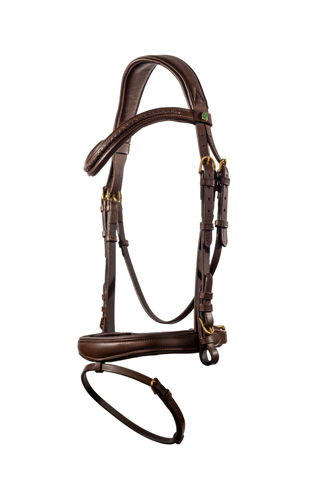 LJ Leathers Hoofdstel TRESS gecombineerde neusriem