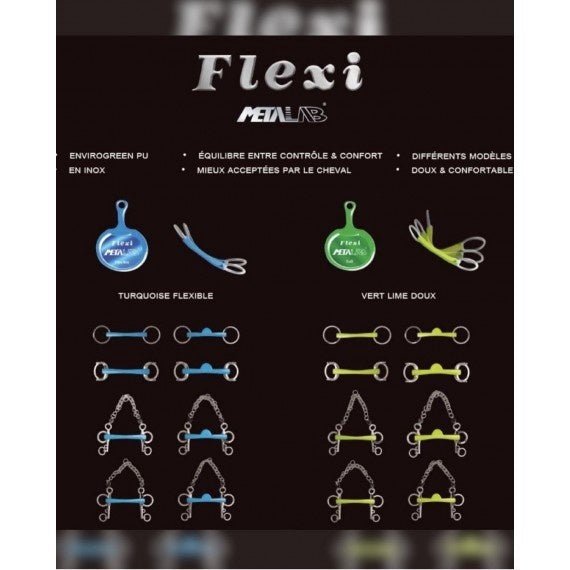 Metalab 3 - Ring Flexi Bit Tongboog 3ring, Beval, Kimblewick, RNF, Butterfly,... - Maddelin Equestrian Metalab
