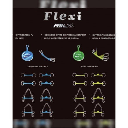 Metalab 3 - Ring Flexi Bit Tongboog 3ring, Beval, Kimblewick, RNF, Butterfly,... - Maddelin Equestrian Metalab
