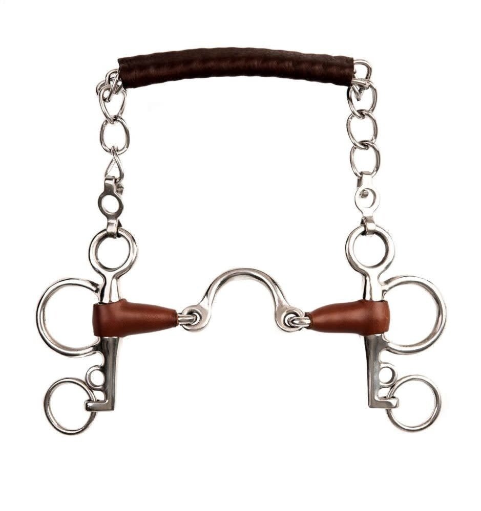Metalab Pelham met tongpoort; korte hefboom Pelham - Maddelin Equestrian Metalab