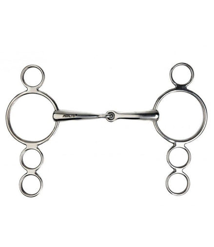 Metalab Verstelbaar 4 ringen bit 3ring, Beval, Kimblewick, RNF, Butterfly,... - Maddelin Equestrian Metalab