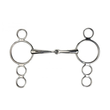 Metalab Verstelbaar 4 ringen bit 3ring, Beval, Kimblewick, RNF, Butterfly,... - Maddelin Equestrian Metalab