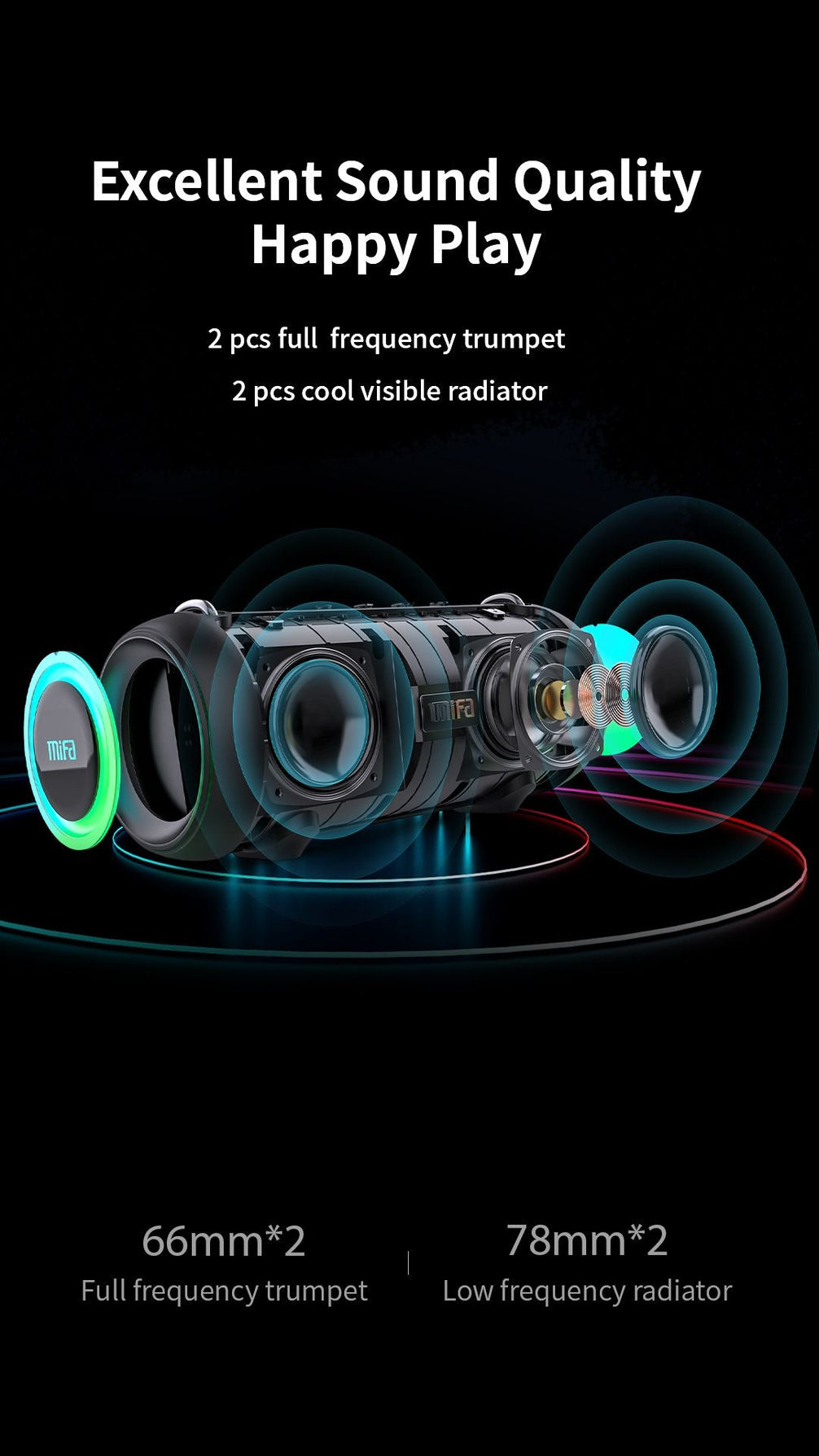 MIFA A90 Draagbare Bluetooth Speaker Instructiesets - Maddelin Equestrian
