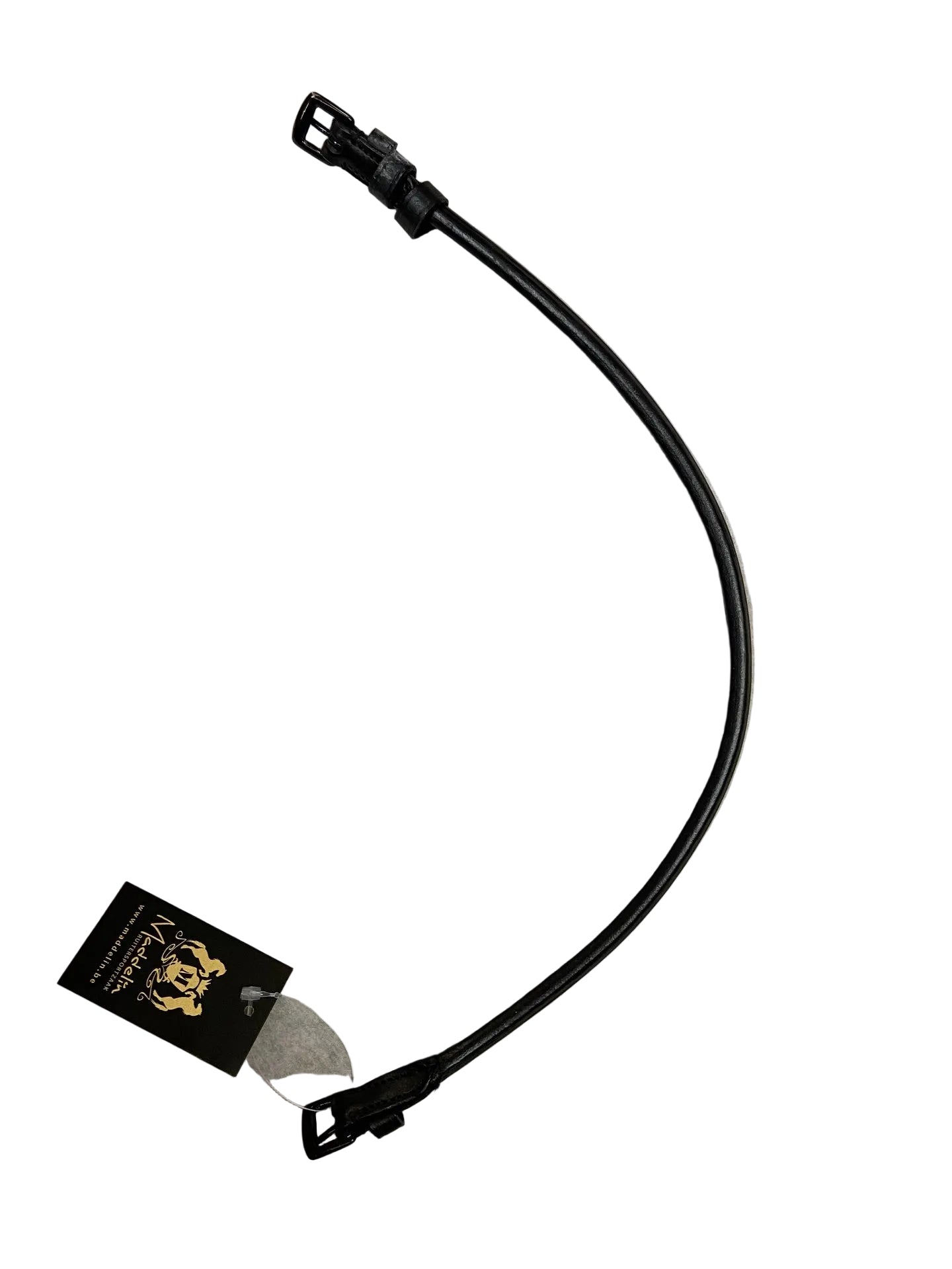 Mrs. Ros Keelriem Rondgenaaid Black Chrome Cob Toebehoren hoofdstellen - Maddelin Equestrian Mrs. Ros