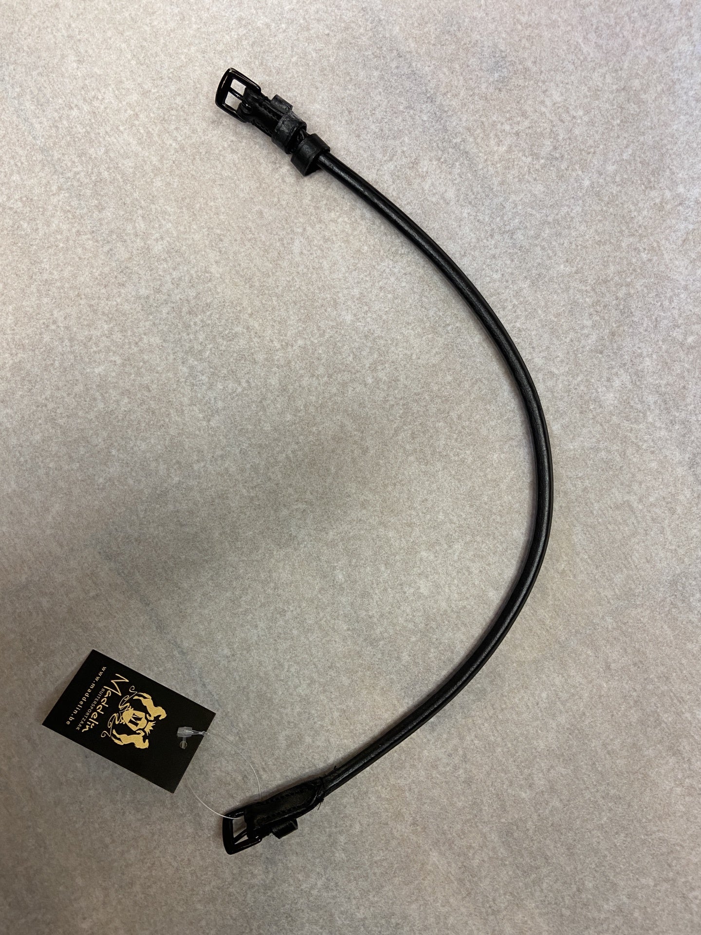 Mrs. Ros Keelriem Rondgenaaid Black Chrome Cob Toebehoren hoofdstellen - Maddelin Equestrian Mrs. Ros