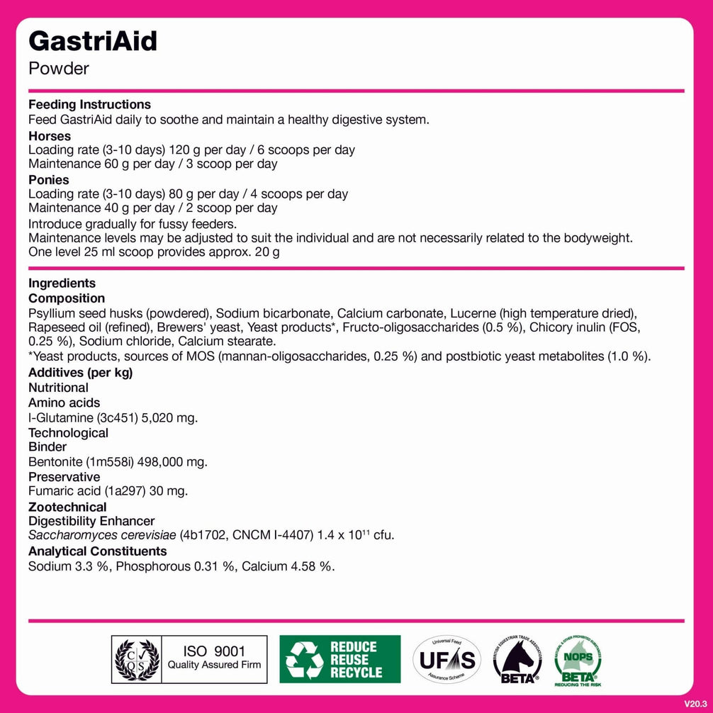 NAF Gastri Aid Voedingssupplementen - Maddelin Equestrian Naf