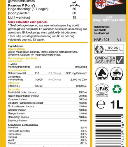 NAF M - Fit Voedingssupplementen - Maddelin Equestrian Naf