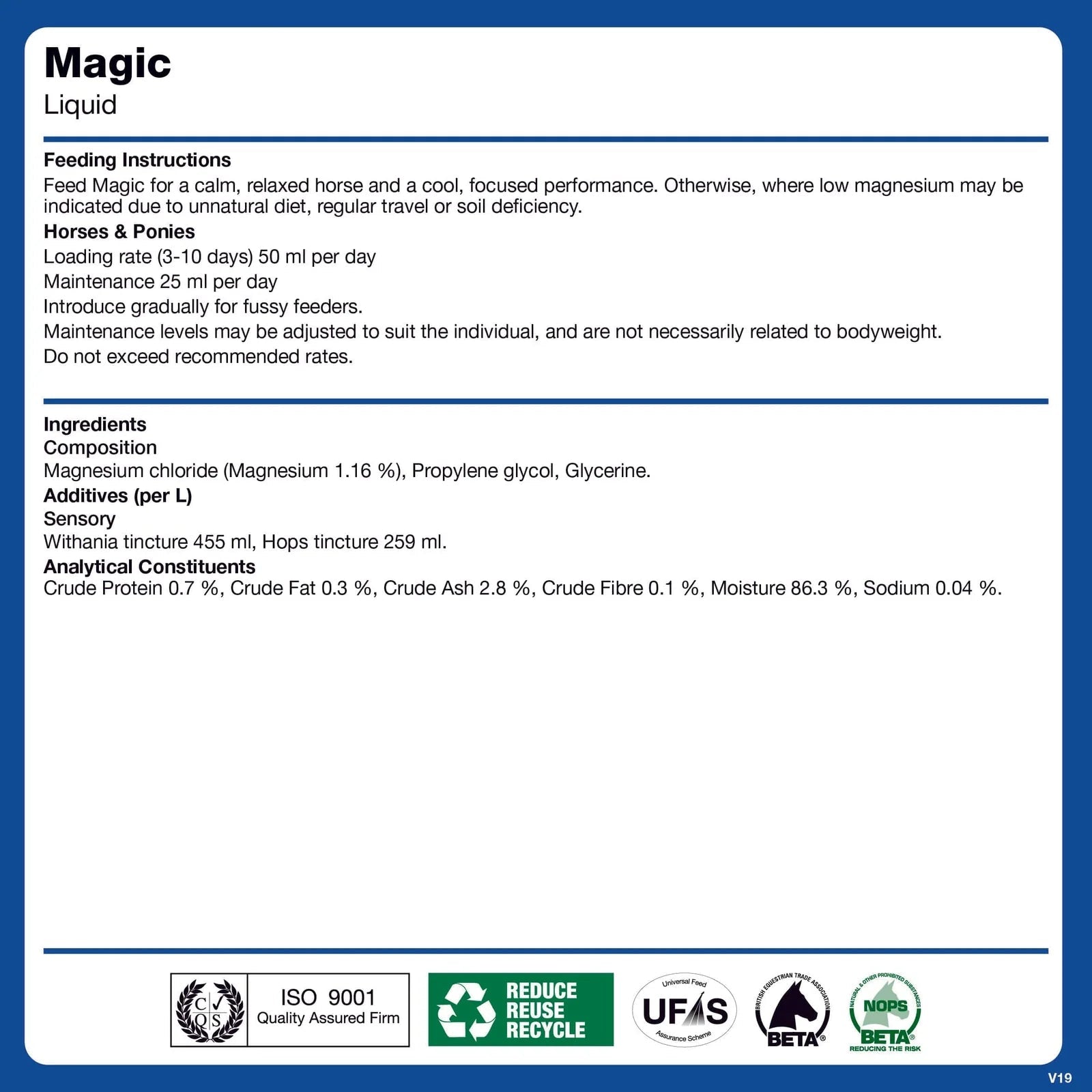 Naf Magic Liquid Voedingssupplementen - Maddelin Equestrian Naf