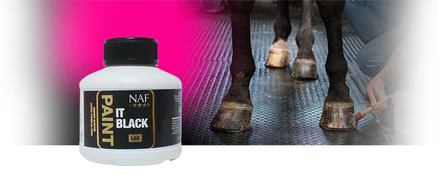 NAF Paint It Black Hoeflak 250ml Hoefverzorging - Maddelin Equestrian Naf