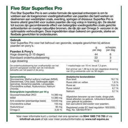 Naf Superflex Pro Omega 3.6kg Pellets Voedingssupplementen - Maddelin Equestrian Naf