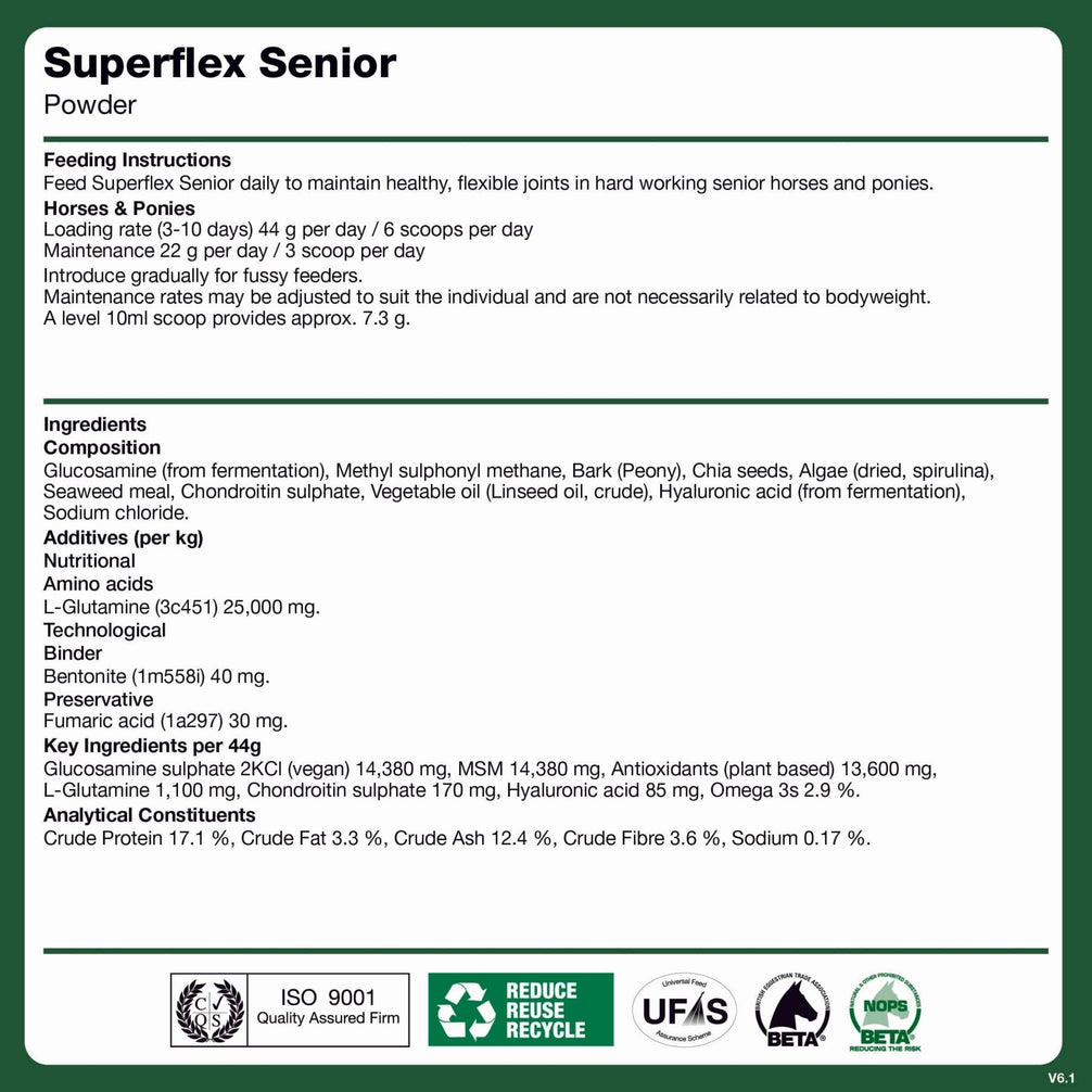 Naf Superflex Senior 1.980kg Voedingssupplementen - Maddelin Equestrian Naf