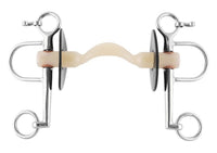 Nathe Pelham soft Mullen Mouth port and short cheeks - 20mm Pelham - Maddelin Equestrian Nathe
