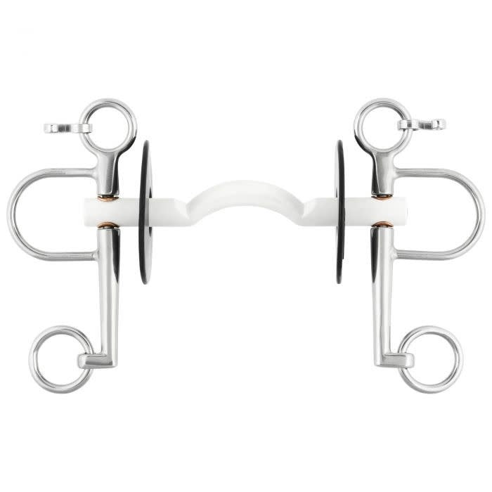 Nathe Pelham soft Mullen Mouth port long cheeks Pelham - Maddelin Equestrian Nathe