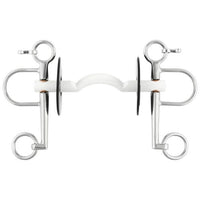 Nathe Pelham soft Mullen Mouth port long cheeks Pelham - Maddelin Equestrian Nathe