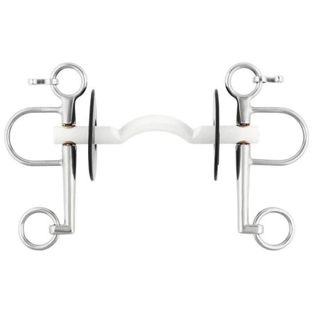 Nathe Pelham soft Mullen Mouth port long cheeks Pelham - Maddelin Equestrian Nathe