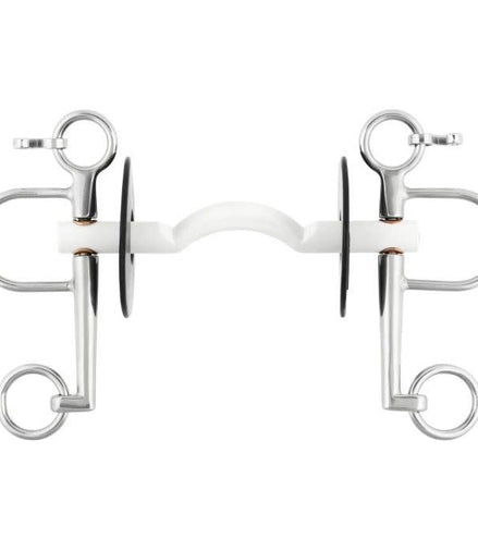 Nathe Pelham soft Mullen Mouth port long cheeks Pelham - Maddelin Equestrian Nathe