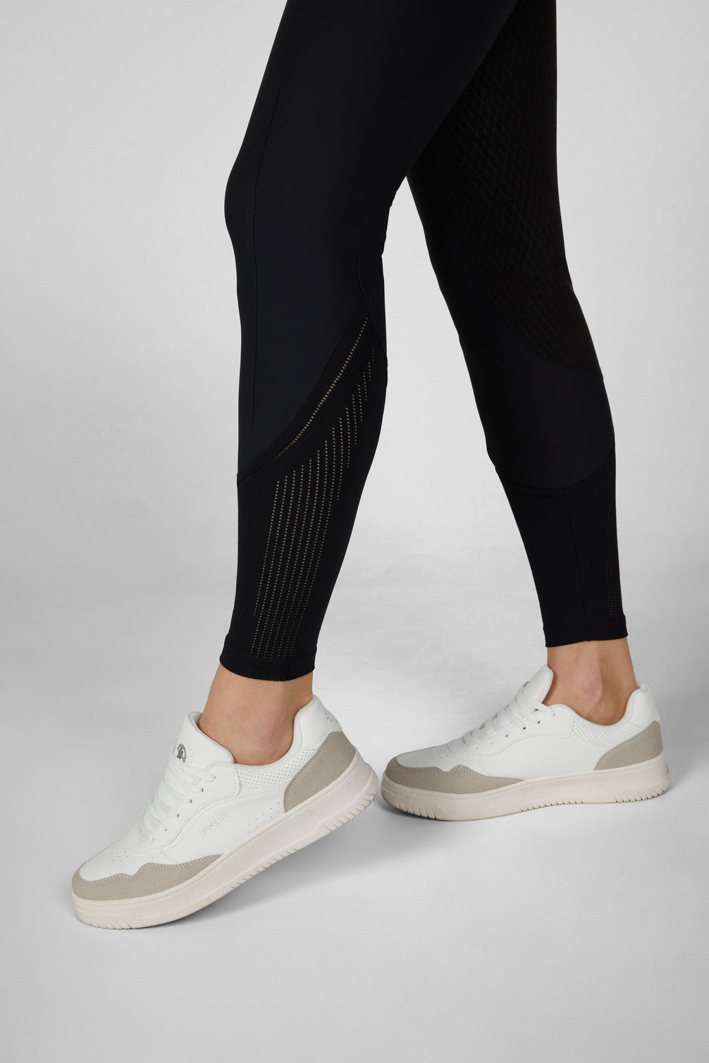 Pikeur Ceelina Grid TexLeather Full Grip Hoge Taille Rijbroek Dames – detailfoto 8