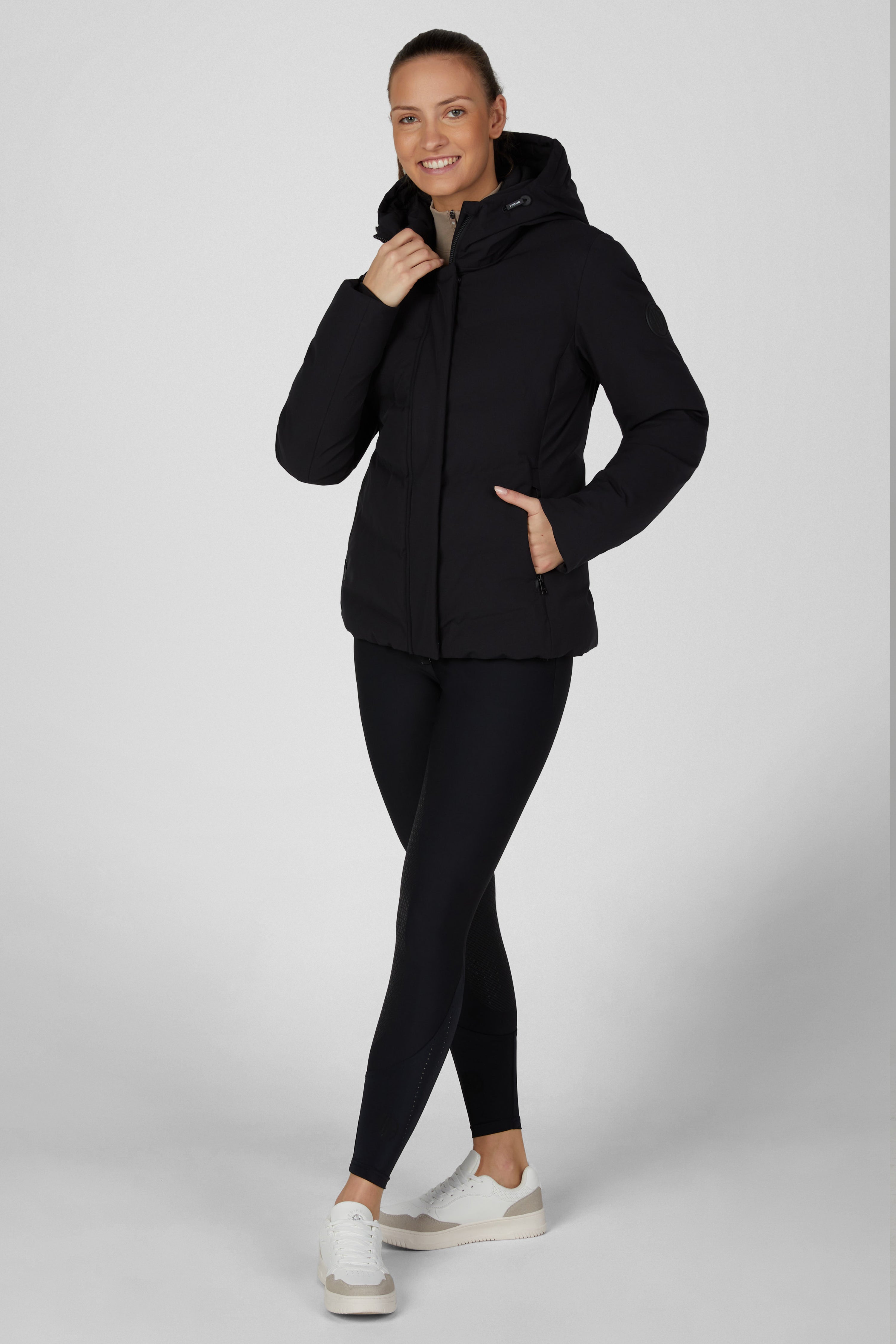 Pikeur Waterproof Quilted Jas Dames – detailfoto 2