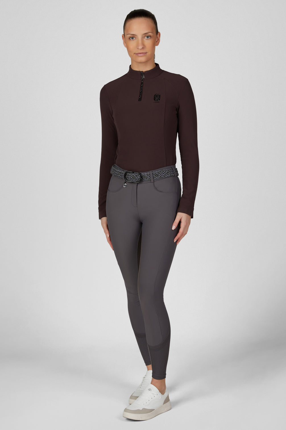 Pikeur Zip Rip Functioneel Shirt Dames – detailfoto 4