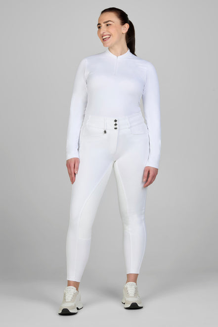 Pikeur Dames New Candela Rijbroek Lederen Grip  Hoge Taille Classic